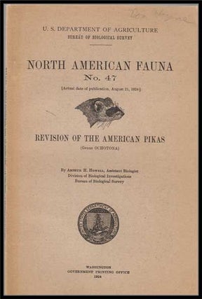 Item #3260052 U. S. Department of Agriculture Bureau of Biological Survey, North American Fauna...