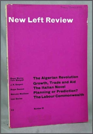 Item #3280057 New Left Review, Number 22 (December 1963). Perry Anderson, J. R. Sargent, Roger...