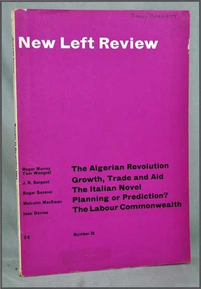 Item #3280057 New Left Review, Number 22 (December 1963). Perry Anderson, J. R. Sargent, Roger Murray, Tom Wengraf, Malcolm MacEwan, Ioan Davies, Roger Sazerat, Michael Artis.