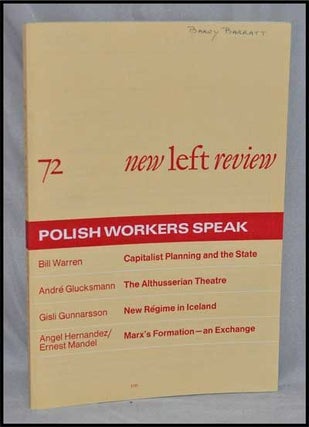 Item #3280060 New Left Review, 72 (March-April 1972) : Polish Workers Speak. Perry Anderson, Bill...