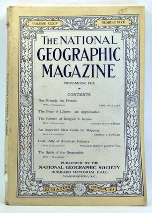 Item #3290034 The National Geographic Magazine, Volume 34, Number 5 (November 1918). Gilbert H....