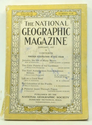 Item #3290038 The National Geographic Magazine, Volume 51, Number 1 (January 1927). Gilbert H....