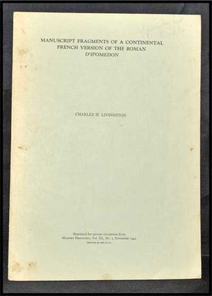 Item #3320062 Manuscript Fragments of a Continental French Version of the Roman D'Ipomedon;...