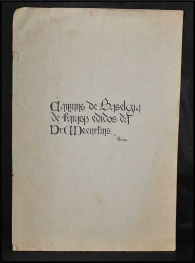 Item #3330068 Canzuns De Baselgia De Farasp, Edidos Da Dr. A. Decurtins. A. Decurtins, Comp.