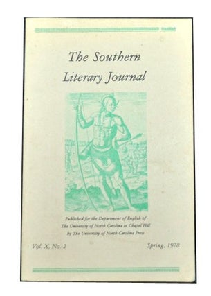 Item #3340072 The Southern Literary Journal, Vol. X, No. 2 (Spring, 1978) ; Tenth Anniversary...
