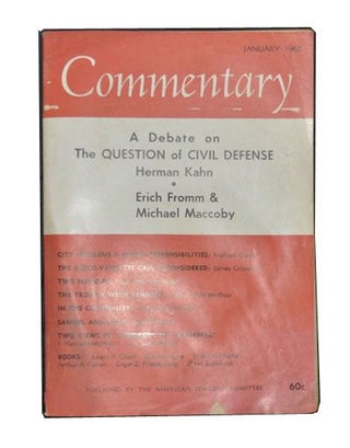 Item #3360051 Commentary: Vol. 33, No. 1 (January 1962). Norman Podhoretz, Herman Kahn, Erich...