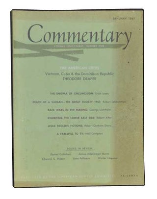 Item #3360082 Commentary: Vol. 43, No. 1 (January 1967). Norman Podhoretz, Theodore Draper, Erich...
