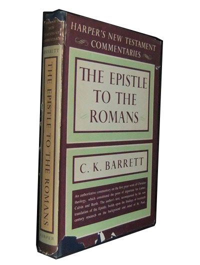 Item #3390057 The Epistle to the Romans. C. K. Barrett.