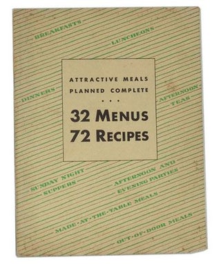 Item #3390074 Attractive Meals Planned Complete: 32 Menus, 72 Recipes; For Breakfasts,...