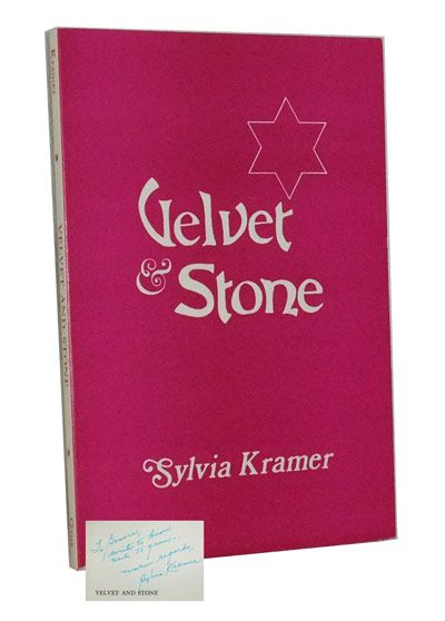 Item #3390078 Velvet and Stone. Sylvia Kramer, Joachim Prinz, intro.