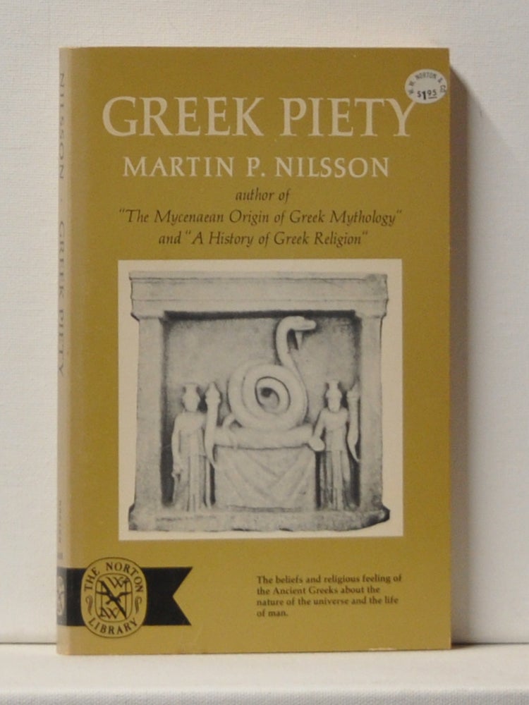 Item #3430064 Greek Piety. Martin P. Nilsson.