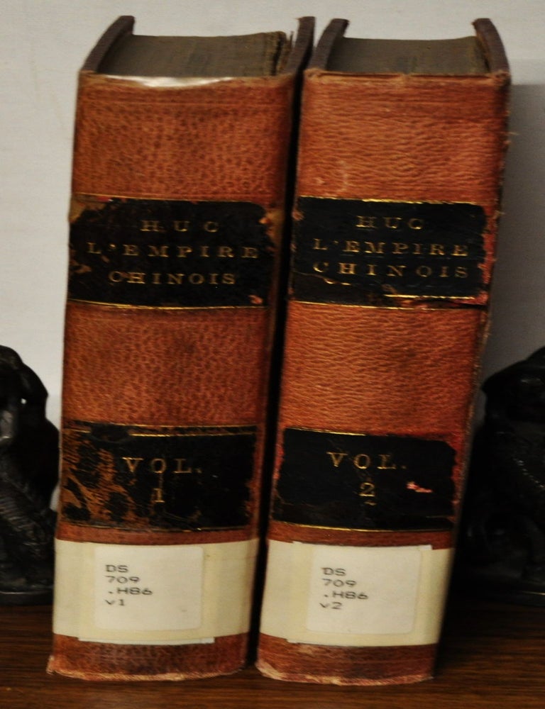 Item #3440062 L'Empire chinois faisant suite a` l'ouvrage intitule&acute;, Souvenirs d'un voyage dans la Tartarie et le Thibet. Volumes I and II. &Eacute;variste-R&eacute;gis Huc.