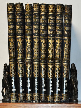 Item #3450081 A Short History of the English People. Eight volumes (divisions). J. R. Green, J....