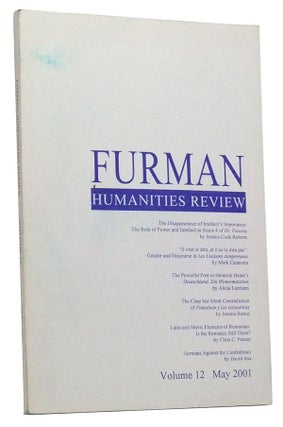 Item #3460098 Furman Humanities Review, Volume 12 (May 2001). David Morgan, Jessica Cook Roberts,...