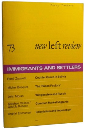 Item #3460104 New Left Review Number 73 (May-June 1972). Perry Anderson, Stephen Castles, Godula...