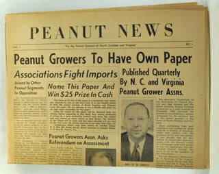 Item #3470037 Peanut News, Volume 1, Number 1 (April 1955). W. V. Rawlings, Joe Sugg