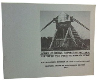 Item #3470080 North Carolina Recording Project: Report on the First Summer's Work. North Carolina...