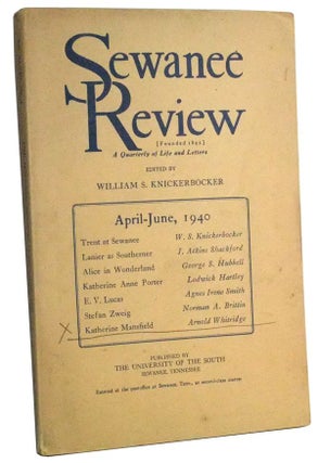 Item #3470083 The Sewanee Review, April-June 1940: Volume XLVIII, No. 2. William S....