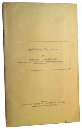 Item #3470085 Antityphoid Vaccination [reprinted from the American Journal of the Medical...