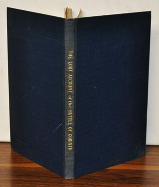 Item #3480089 The Lost Account of the Battle of Corinth and the Court Martial of Gen. Van Dorn....
