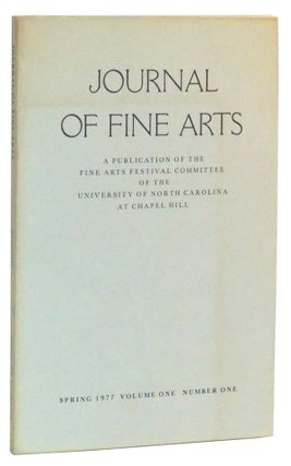 Item #3520035 Journal of Fine Arts: A Publication of the Fine Arts Festival Committee of the...