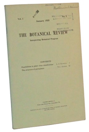 Item #3520037 The Botanical Review: Interpreting Botanical Progress, Vol. I, No. 1 (January...