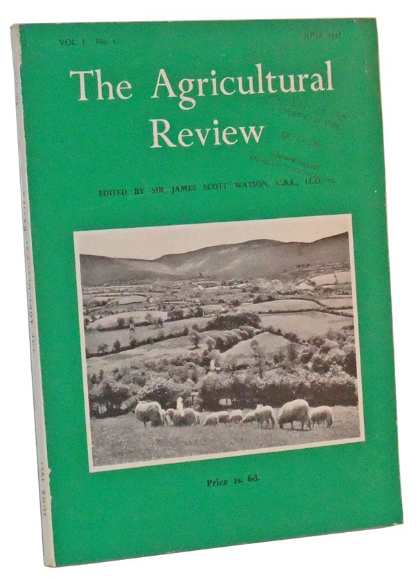 Item #3520045 The Agricultural Review, Vol. I, No. 1 (June 1955). James Scott Watson, R. L. Wain, P. S. Hudson, S. R. Wragg, D. P. Cuthbertson, others.