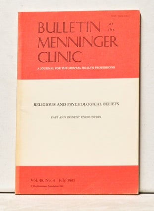 Item #3530100 Bulletin of the Menninger Clinic: A JOurnal for the Mental Health Professions, Vol....