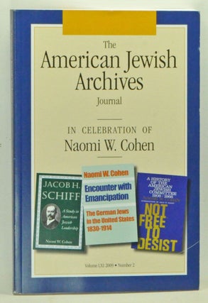 Item #3580057 The American Jewish Archives Journal, Volume 61 Number 2 (2009). In Celebration of...