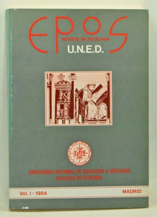 Item #3580061 EPOS: Revista de Filología. Volume I (1984). Miguel Angel Pérez Priego,...