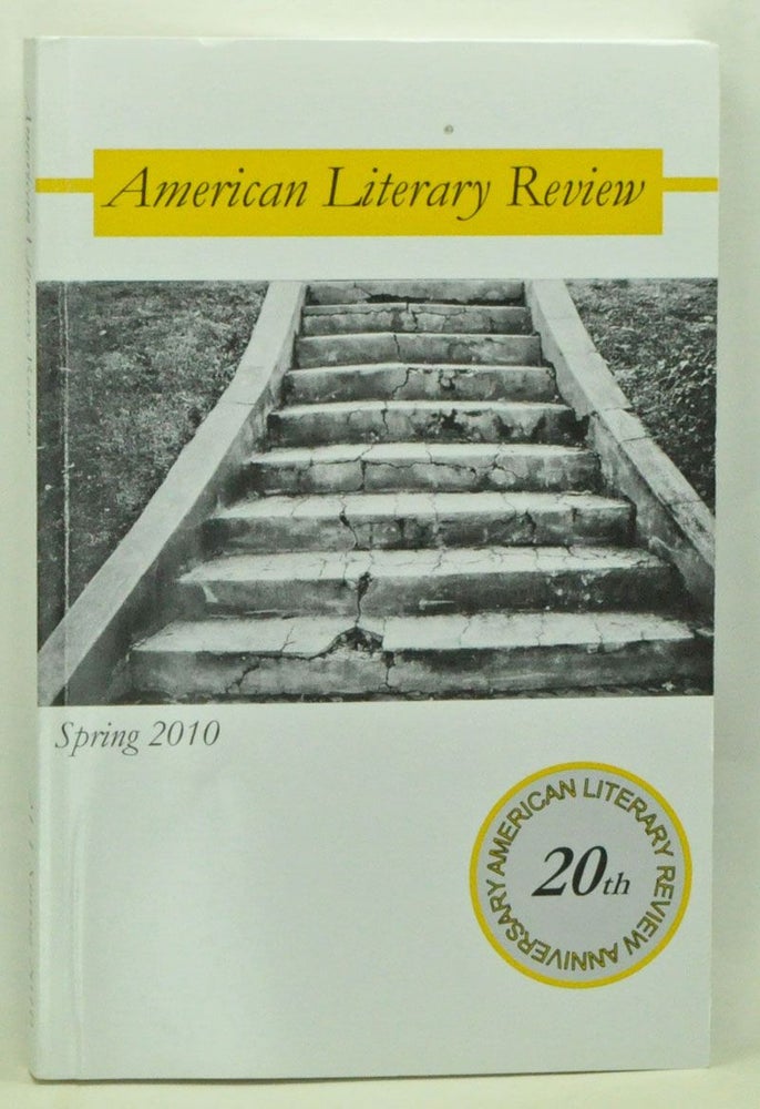 Item #3580088 American Literary Review, Volume 21, Number 1 (Spring 2010). John Tait.
