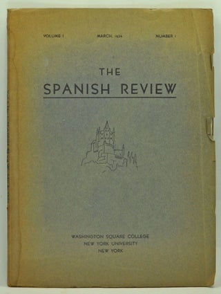 Item #3620058 The Spanish Review: A Journal Devoted to Spanish and Spanish-American Culture,...
