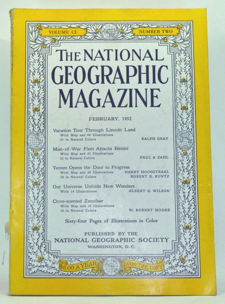 Item #3640021 The National Geographic Magazine, Volume 101, Number 2 (February 1952). Gilbert Grosvenor, Ralph Gray, Paul A. Zahl, Harry Hoogstraal, Robert E. Kuntz, Albert G. Wilson, W. Robert Moore.