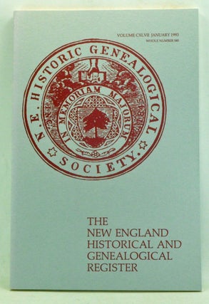 Item #3650033 The New England Historical and Genealogical Register, Volume 147, Whole Number 585...