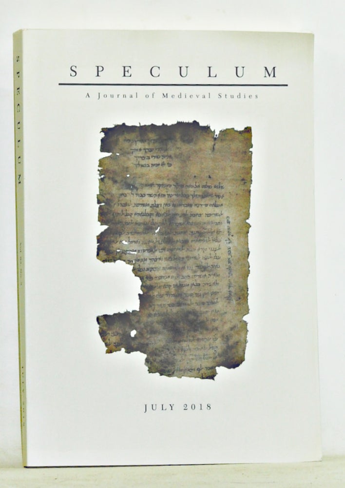 Item #3660085 Speculum: A Journal of Medieval Studies. Volume 93, No. 3 (July 2018). Sarah Spence, Jeffrey M. Wayno, Ilan Shoval, R. D. Perry, Erika T. Hermanowicz, Ittai Weinryb.