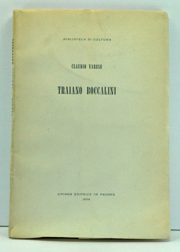Item #3680025 Triaiano Boccalini (Italian language edition). Claudio Varese.