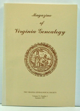 Item #3740019 Magazine of Virginia Genealogy, Volume 35, Number 3 (Summer 1997). Barbara Vines...