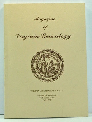Item #3740024 Magazine of Virginia Genealogy, Volume 36, Number 4 (Fall 1998). Barbara Vines...