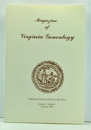 Item #3740041 Magazine of Virginia Genealogy, Volume 47, Number 1 (February 2009). Barbara Vines...