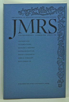 Item #3740080 JMRS: The Journal of Medieval and Renaissance Studies, Volume 18, Number 1 (Spring...