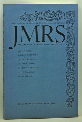 Item #3740081 JMRS: The Journal of Medieval and Renaissance Studies, Volume 20, Number 1 (Spring...