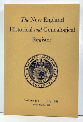 Item #3750057 The New England Historical and Genealogical Register, Volume 152, Whole Number 607...