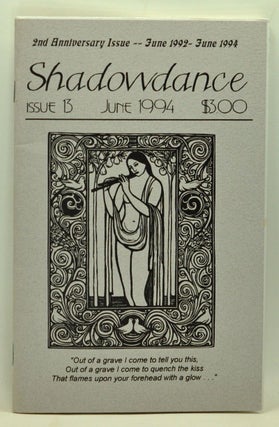 Item #3760081 Shadowdance, Issue 13 (June 1994). Michelle Belanger