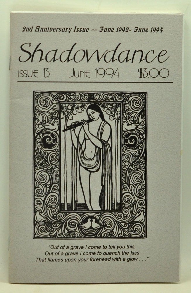 Item #3760081 Shadowdance, Issue 13 (June 1994). Michelle Belanger.