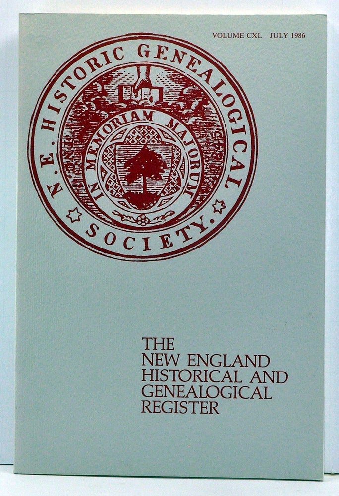 Item #3780020 The New England Historical and Genealogical Register, Volume 140 (July 1986). Edward W. Hanson, Janet Ireland Delorey, Kip Sperry, F. N. Craig, Ann Smith Lainhart.