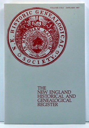 Item #3780022 The New England Historical and Genealogical Register, Volume 141 (January 1987)....