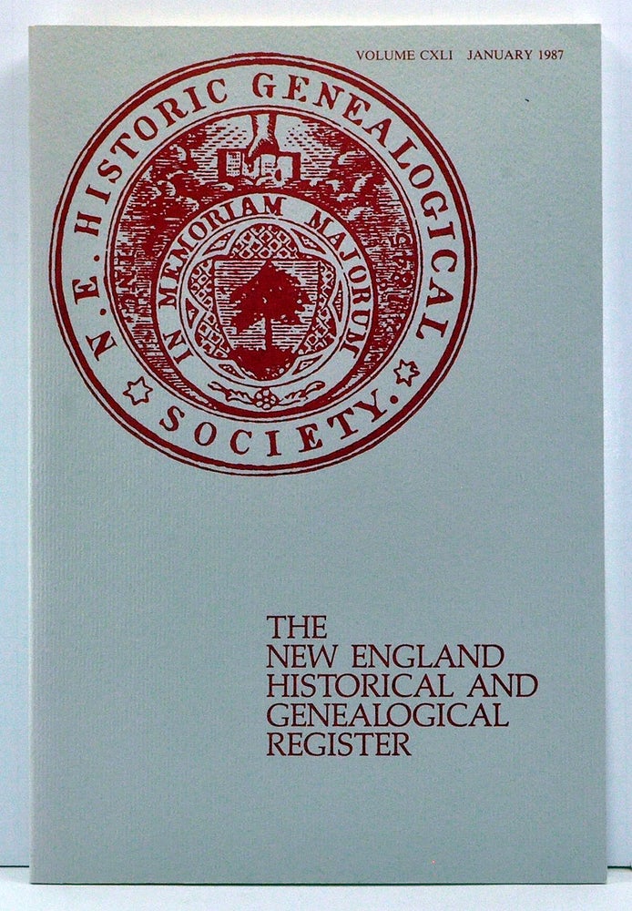 Item #3780022 The New England Historical and Genealogical Register, Volume 141 (January 1987). Donald M. Nielsen, Wendell B. Cook, David L. Greene, Lyon J. Hoard, John B. Threlfall, Fred Q. Bowman.
