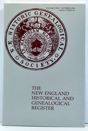 Item #3780029 The New England Historical and Genealogical Register, Volume 142, Whole Number 568...