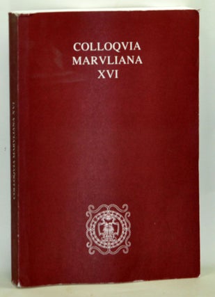 Item #3790039 Colloquia Maruliana XVI. Epistolografija Hrvatskoga Humanizma i Renesanse....