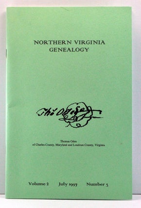 Item #3810056 Northern Virginia Genealogy, Volume 2, Number 3 (July 1997). Craig R. Scott, Marty...